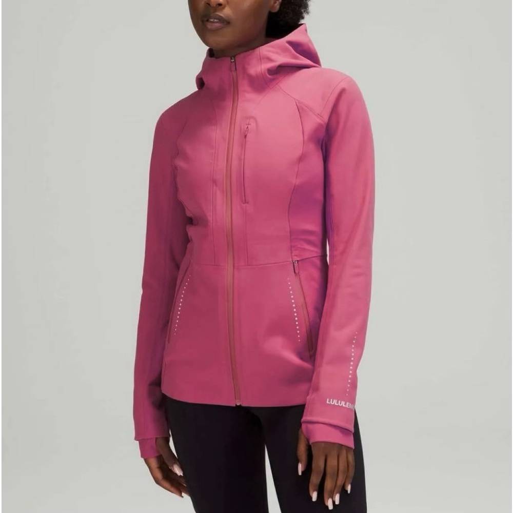 Lululemon Cross Chill Jacket *RepelShell™ Pink Lychee size 14